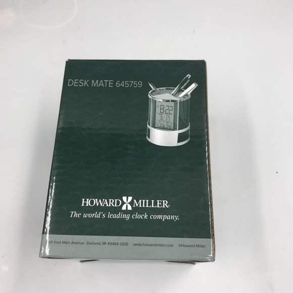 Howard Miller Desk Mate Alarm & Table Clock 645759 - Picture 3 of 4